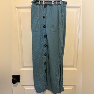 Urban Outfitters Midi Denim Linen Skirt